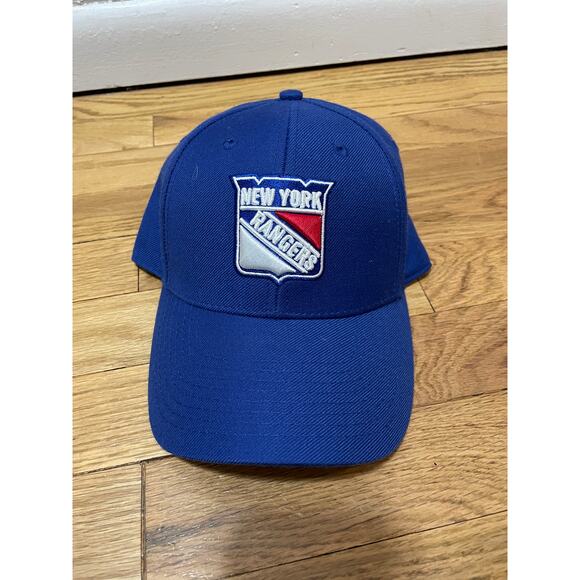 '47 New York Ranger's NHL Royal Blue OSFA Hook Loop Back Closure Hockey NWOT - Picture 1 of 7